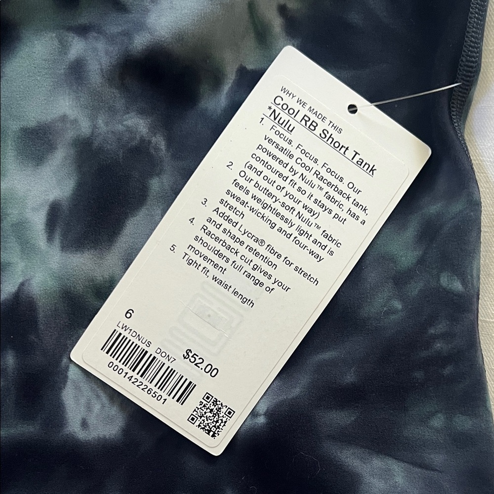 lululemon athletica Dark Tie-Dye Tank Top - Picture 2 of 2